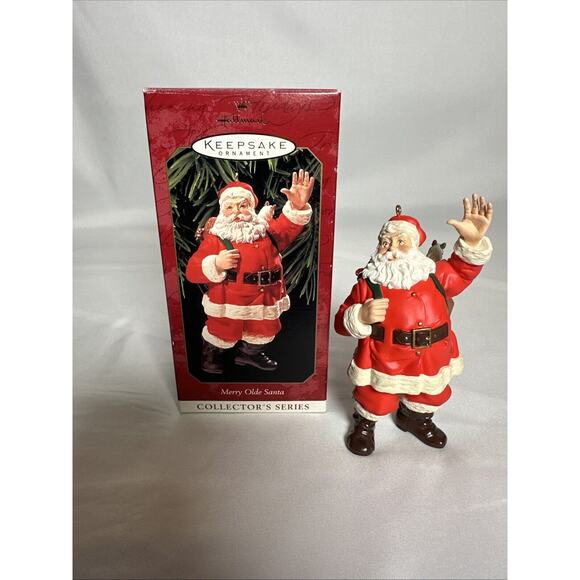 Hallmark Keepsake Ornament 10th in Collector's Series Merry Olde Santa 1999 MIB - Picture 1 of 7